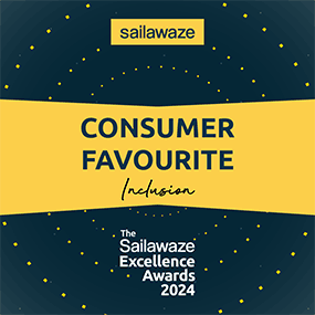 Consumer Favourite Award for Inclusion at the Sailawaze Excellence Awards 2024